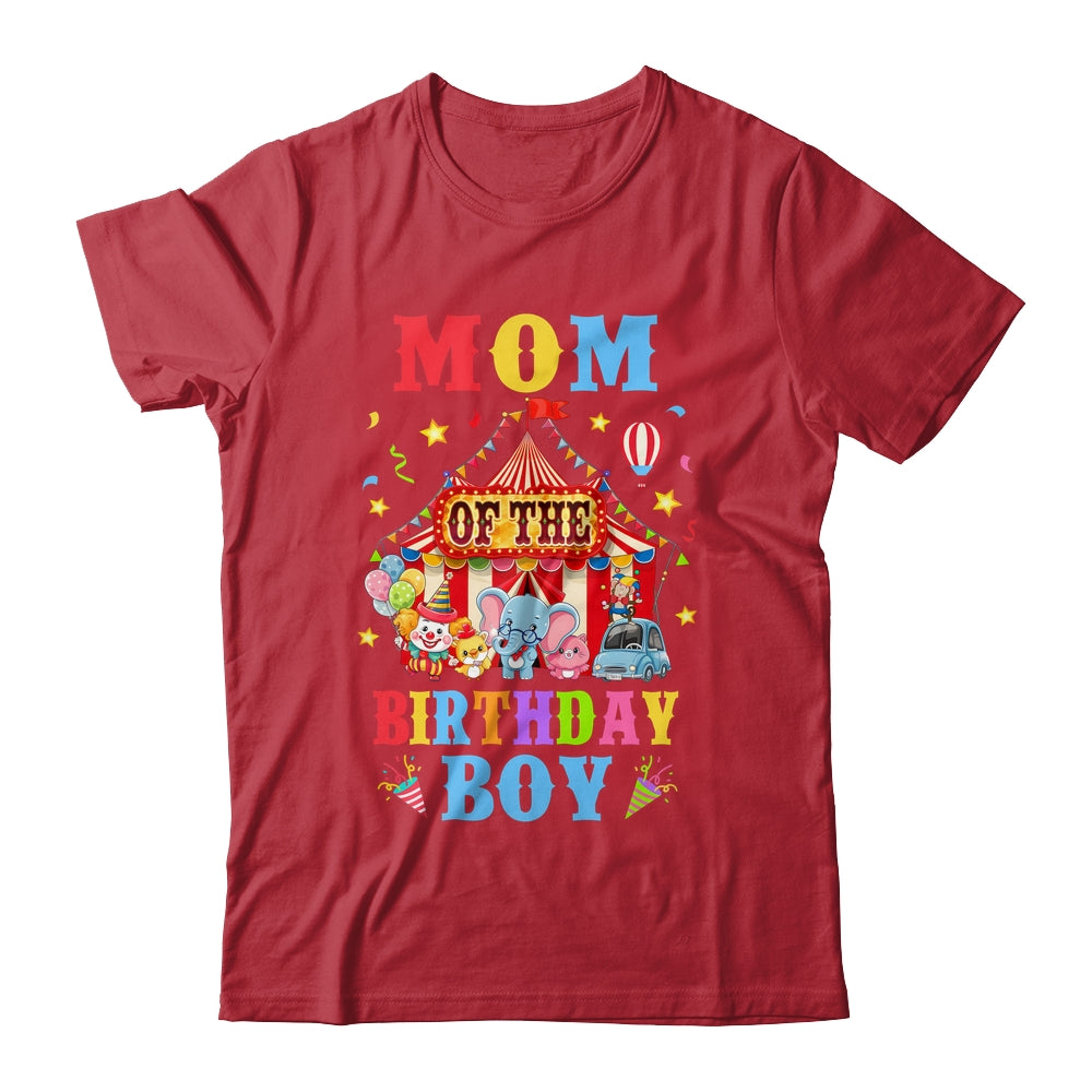 Mom Of The Birthday For Boy Circus Carnival Theme Party Shirt & Hoodie | siriusteestore