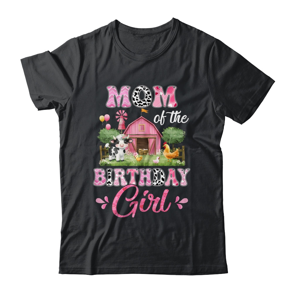 Mom Of The Birthday Girl 1st Birthday Cow Farm Family Shirt & Hoodie | siriusteestore