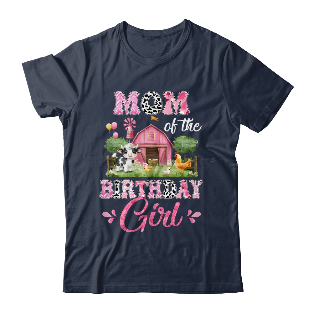Mom Of The Birthday Girl 1st Birthday Cow Farm Family Shirt & Hoodie | siriusteestore