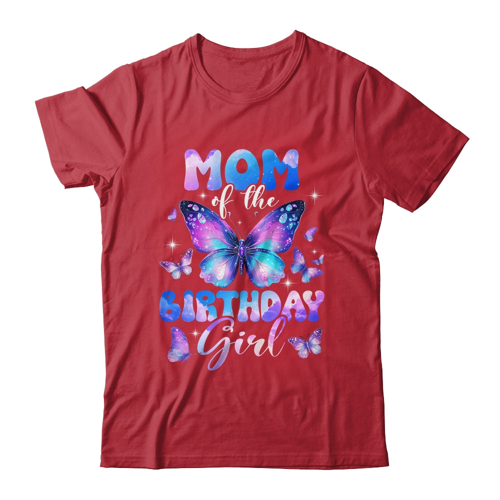 Mom Of The Birthday Girl Butterfly Family Matching Shirt & Hoodie | siriusteestore