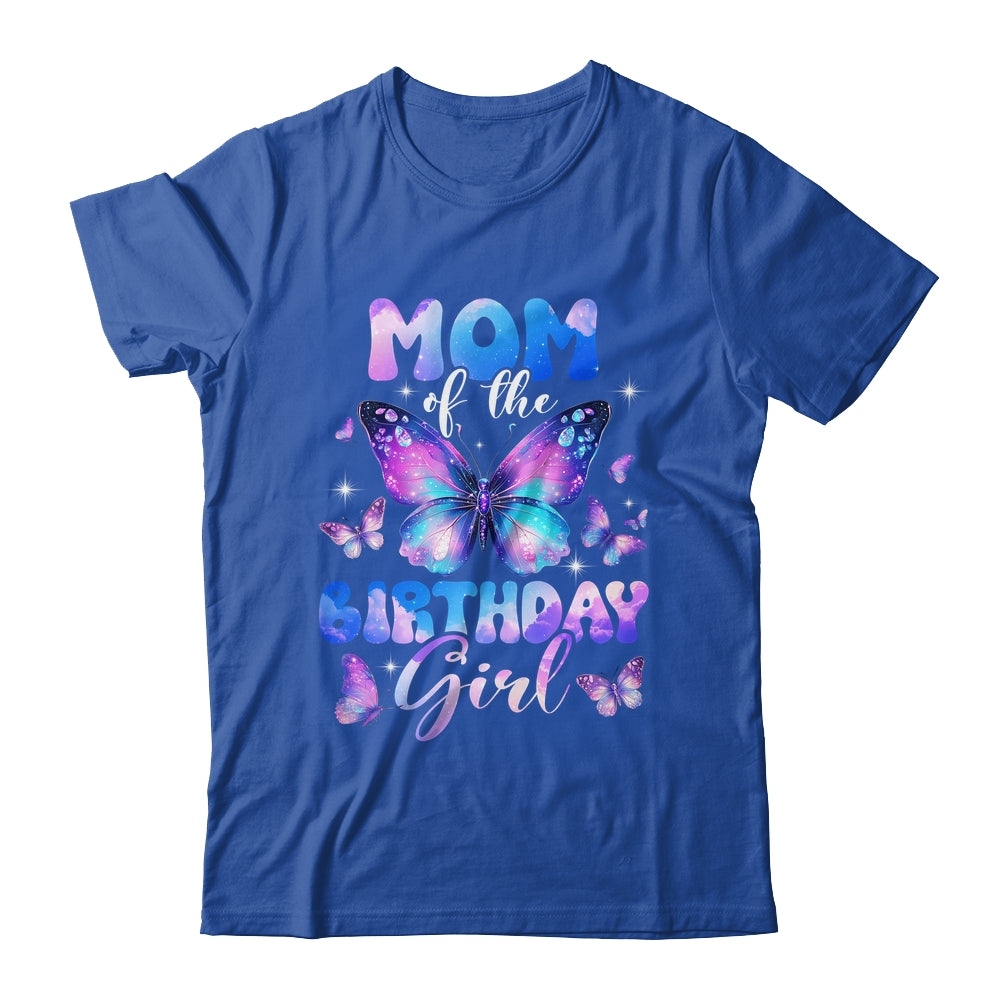 Mom Of The Birthday Girl Butterfly Family Matching Shirt & Hoodie | siriusteestore
