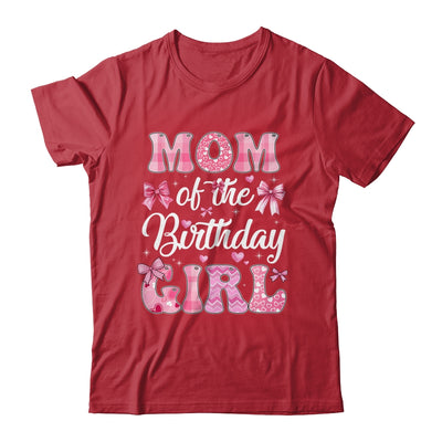 Mom Of The Birthday Girl Family Pink Coquette Bow Shirt & Hoodie | siriusteestore