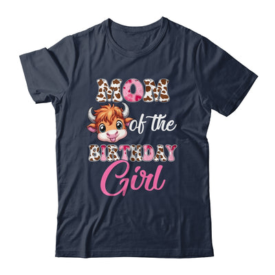 Mom Of The Birthday Girl Highland Cow Farm 1st Birthday Shirt & Hoodie | siriusteestore