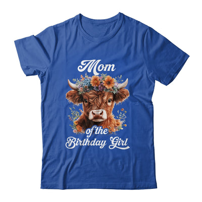 Mom Of The Birthday Girl Highland Cow Farm Family Shirt & Hoodie | siriusteestore