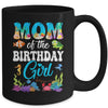 Mom Of The Birthday Girl Sea Fish Ocean Aquarium Party Mug | siriusteestore