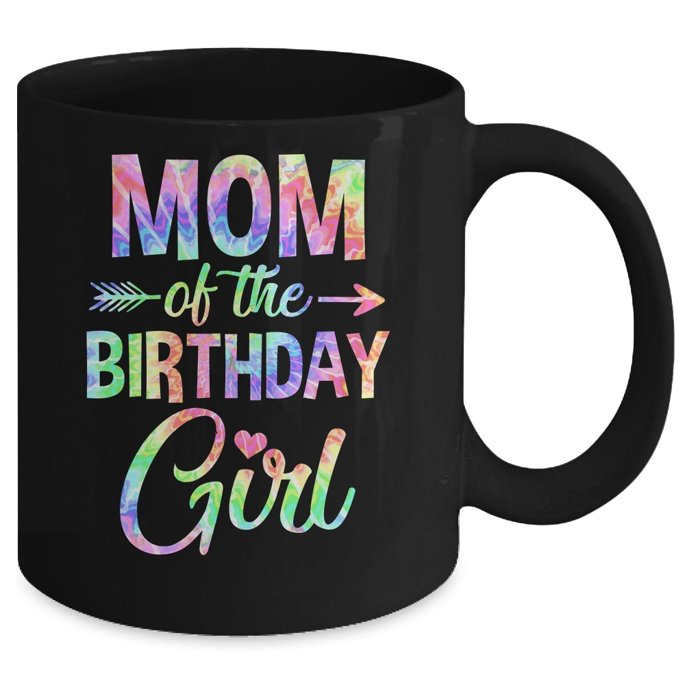 Mom Of The Birthday Girl Tie Dye 1st Birthday Girl Family Mug | siriusteestore