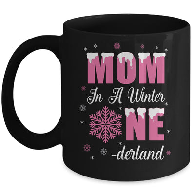 Mom Of The Birthday Girl Winter Onederland 1st Birthday Mug | siriusteestore