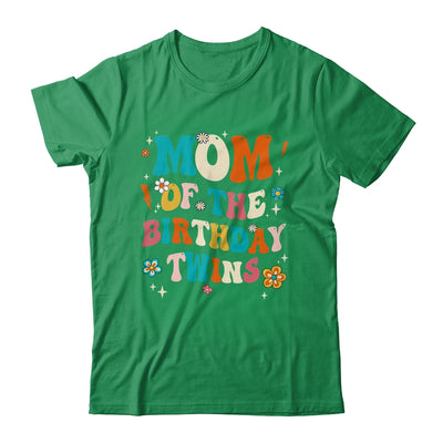 Mom Of The Birthday Twins Boys Girls Party Retro Bday Shirt & Hoodie | siriusteestore