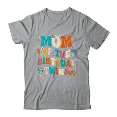 Mom Of The Birthday Twins Boys Girls Party Retro Bday Shirt & Hoodie | siriusteestore