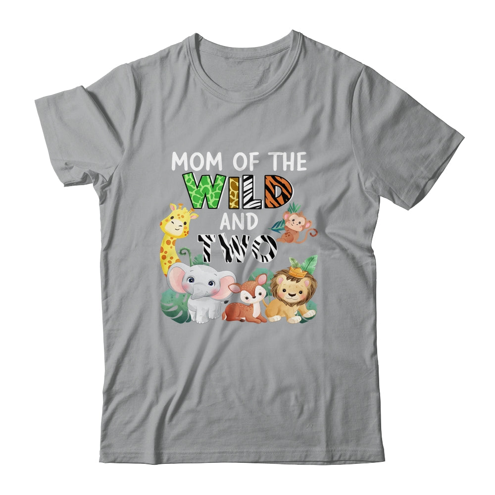 Mom Of The Wild And Two Zoo Theme Birthday Safari Shirt & Hoodie | siriusteestore
