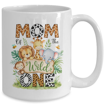 Mom Of The Wild One First Birthday Boy Jungle Safari Mug | siriusteestore