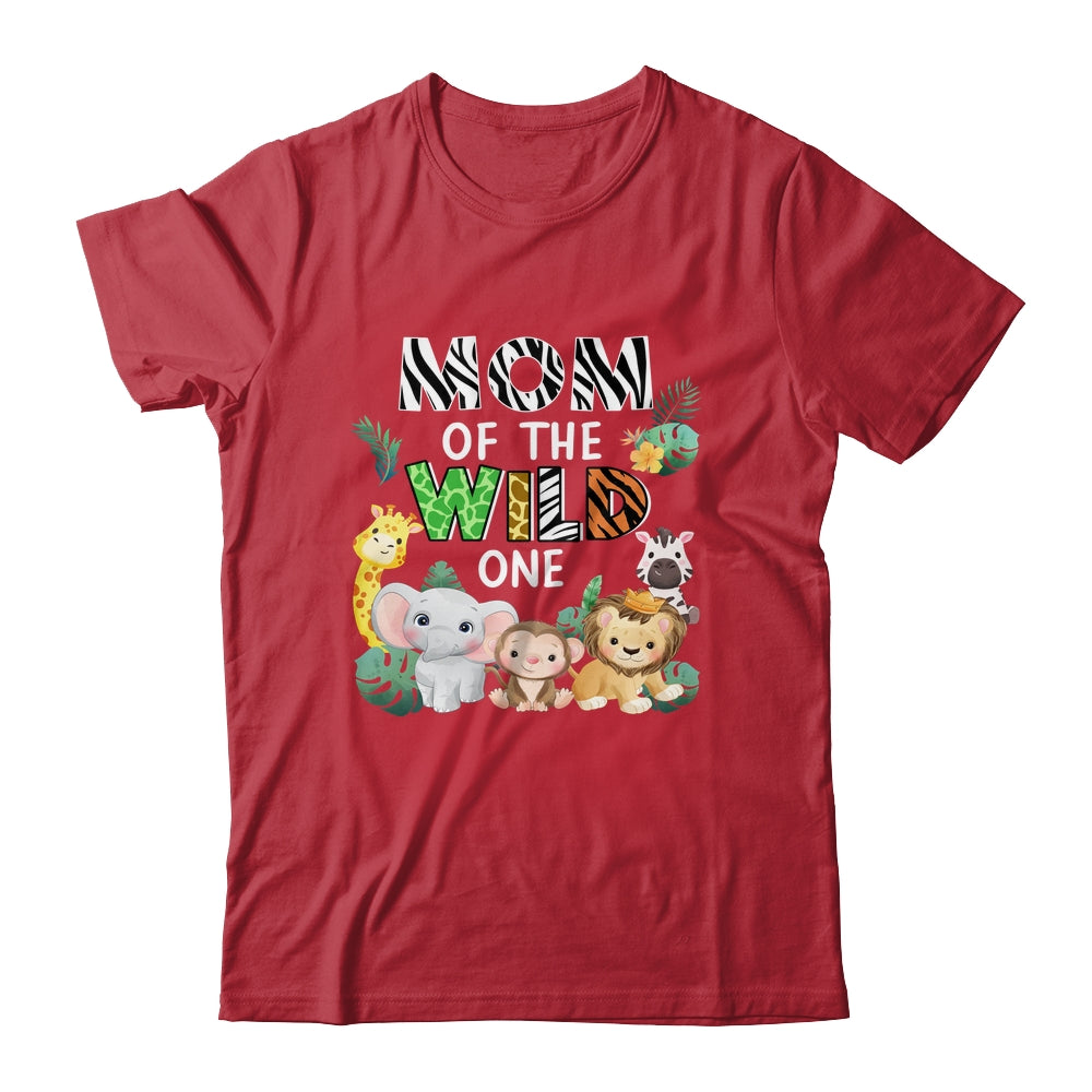 Mom Of The Wild One Zoo Theme Birthday Safari Animal Shirt & Hoodie | siriusteestore