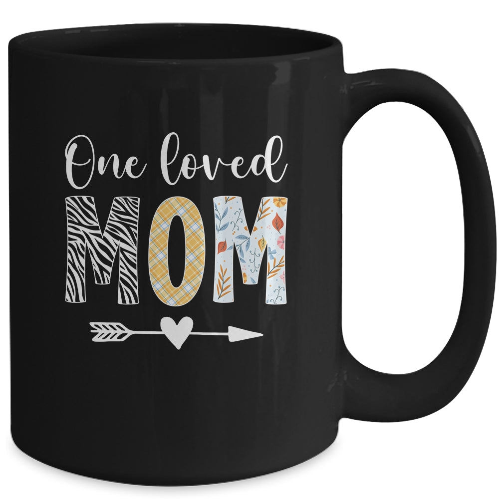 Mom Women Cute Design One Loved Mom Mother's Day Mug | siriusteestore