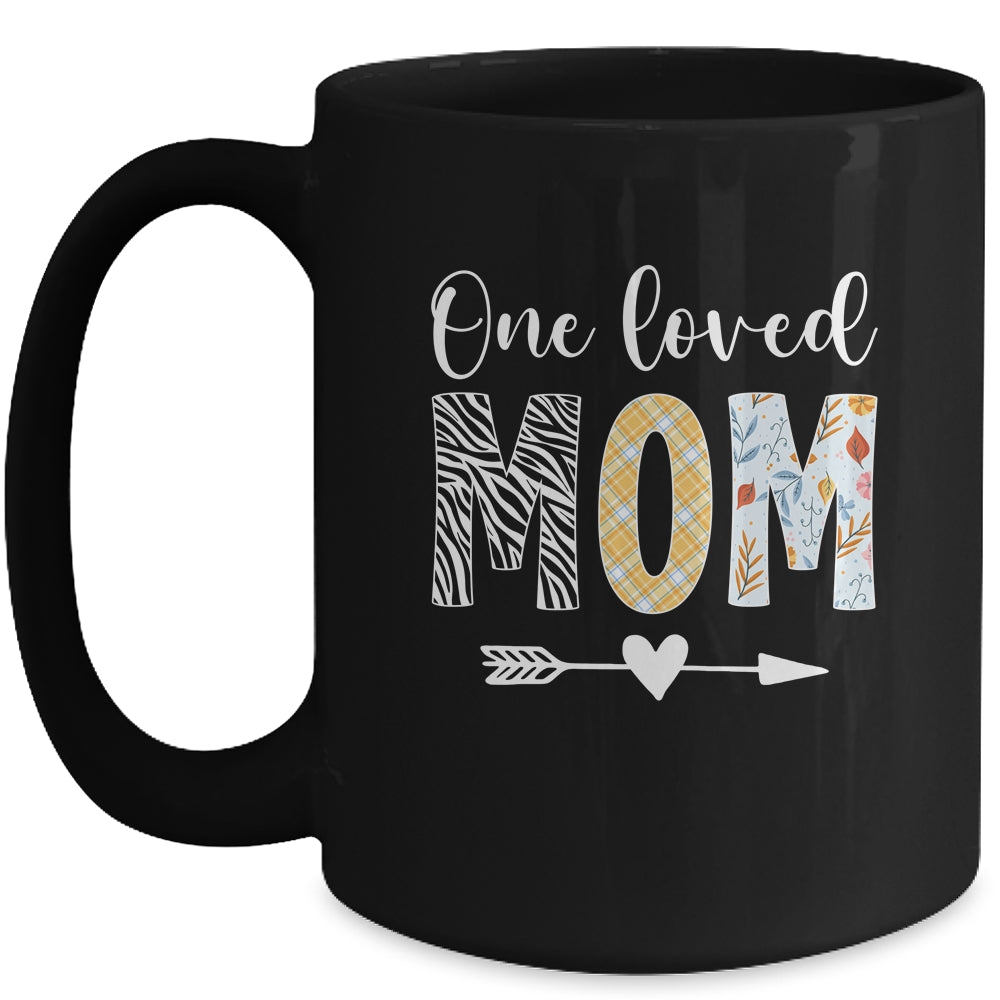 Mom Women Cute Design One Loved Mom Mother's Day Mug | siriusteestore