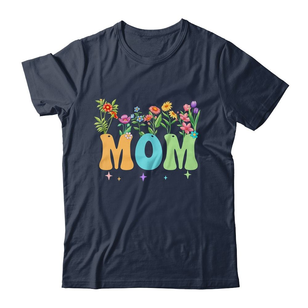 Mom Women Wildflower Floral Design Mom Mothers Day Shirt & Tank Top | siriusteestore
