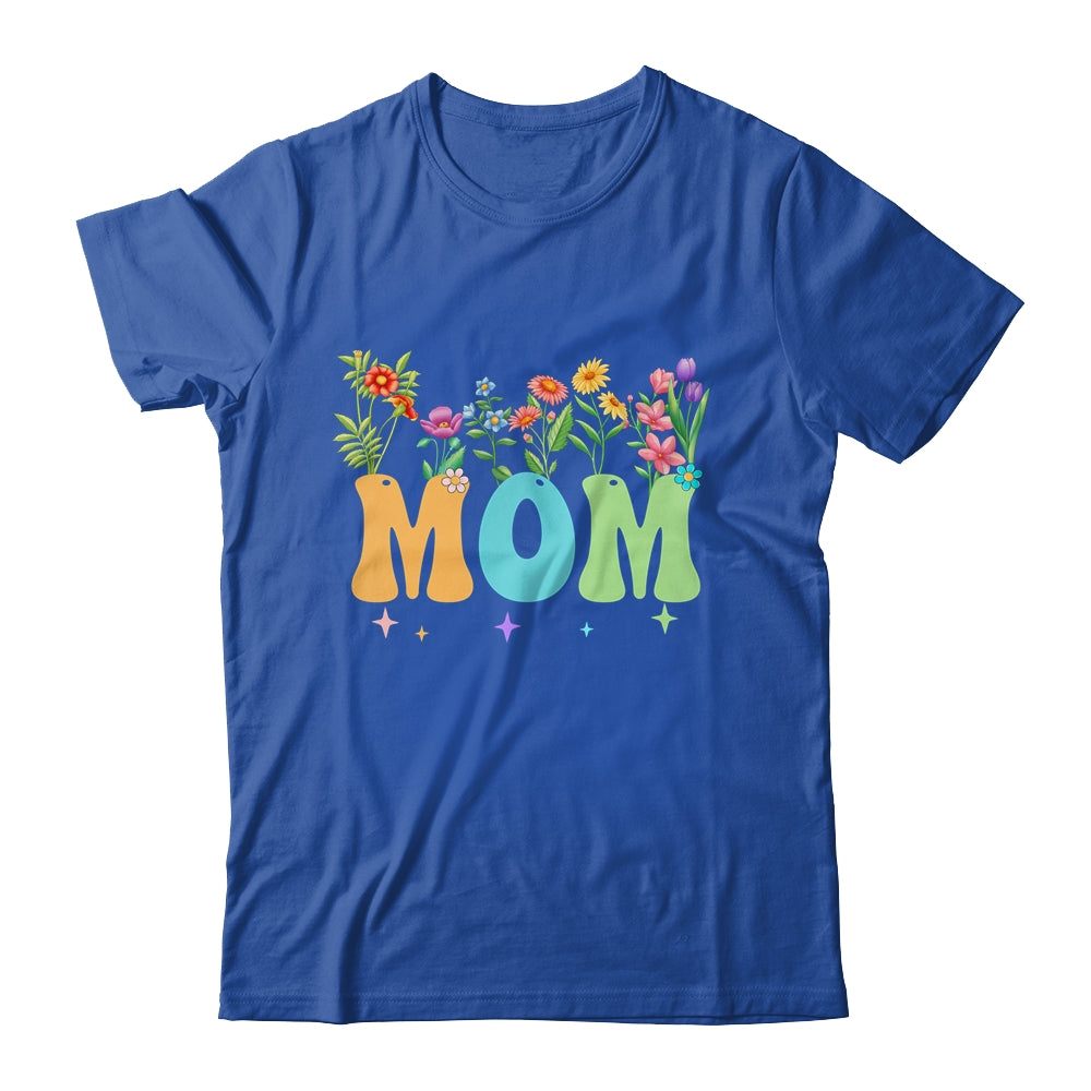 Mom Women Wildflower Floral Design Mom Mothers Day Shirt & Tank Top | siriusteestore