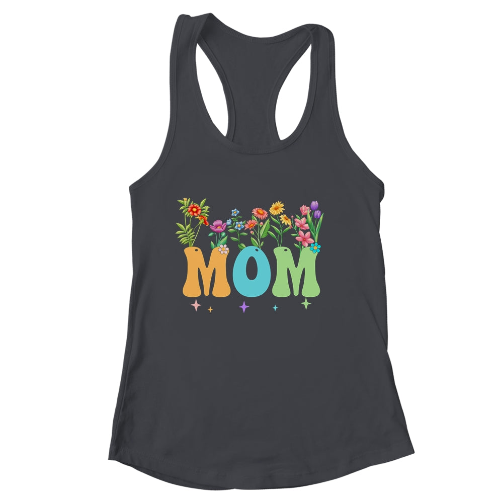 Mom Women Wildflower Floral Design Mom Mothers Day Shirt & Tank Top | siriusteestore