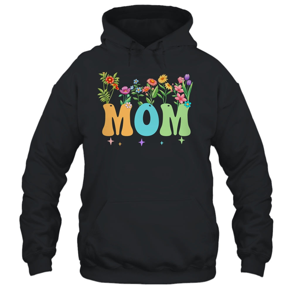 Mom Women Wildflower Floral Design Mom Mothers Day Shirt & Tank Top | siriusteestore