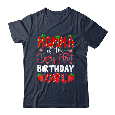 Momma Of The Berry First Birthday Of Girl Strawberry Shirt & Hoodie | siriusteestore