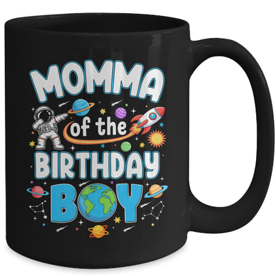 Momma Of The Birthday Boy Astronaut Family Space Planets Mug | siriusteestore