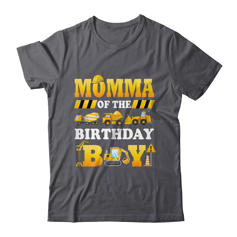 Momma Of The Birthday Boy Construction Matching Family Shirt & Hoodie | siriusteestore