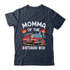 Momma Of The Birthday Boy Fire Truck Firefighter 1st Party Shirt & Hoodie | siriusteestore
