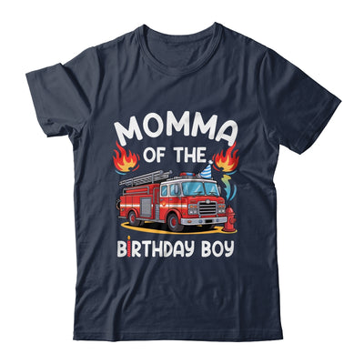 Momma Of The Birthday Boy Fire Truck Firefighter 1st Party Shirt & Hoodie | siriusteestore