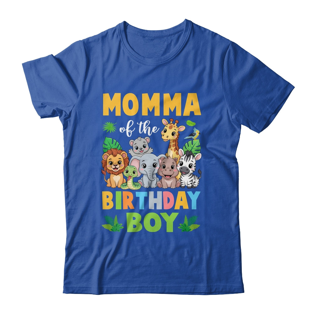 Momma Of The Birthday Boy Kids Safari Jungle Animal Shirt & Hoodie | siriusteestore