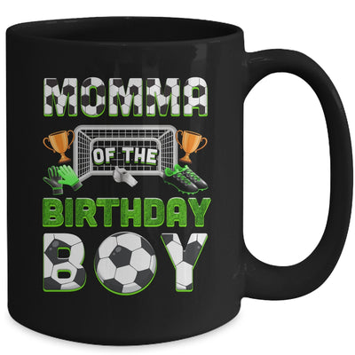 Momma Of The Birthday Boy Soccer Family Matching Party Mug | siriusteestore