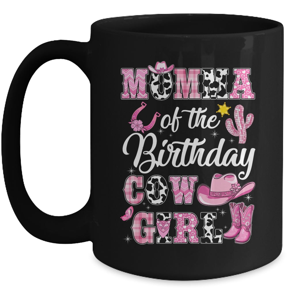 Momma Of The Birthday Cow Girl Western Cowgirl 1st Birthday Mug | siriusteestore