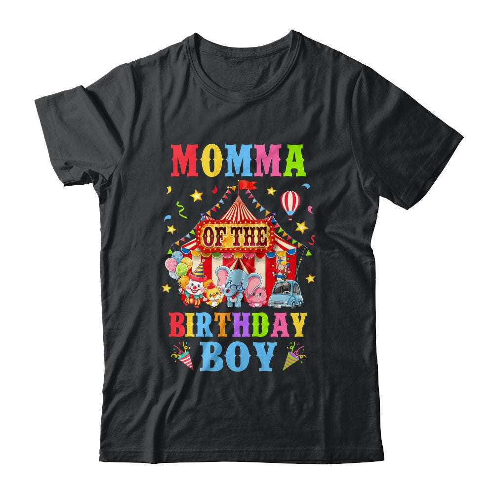 Momma Of The Birthday For Boy Circus Carnival Theme Party Shirt & Hoodie | siriusteestore
