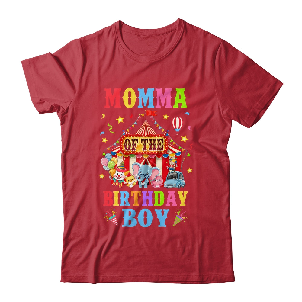 Momma Of The Birthday For Boy Circus Carnival Theme Party Shirt & Hoodie | siriusteestore