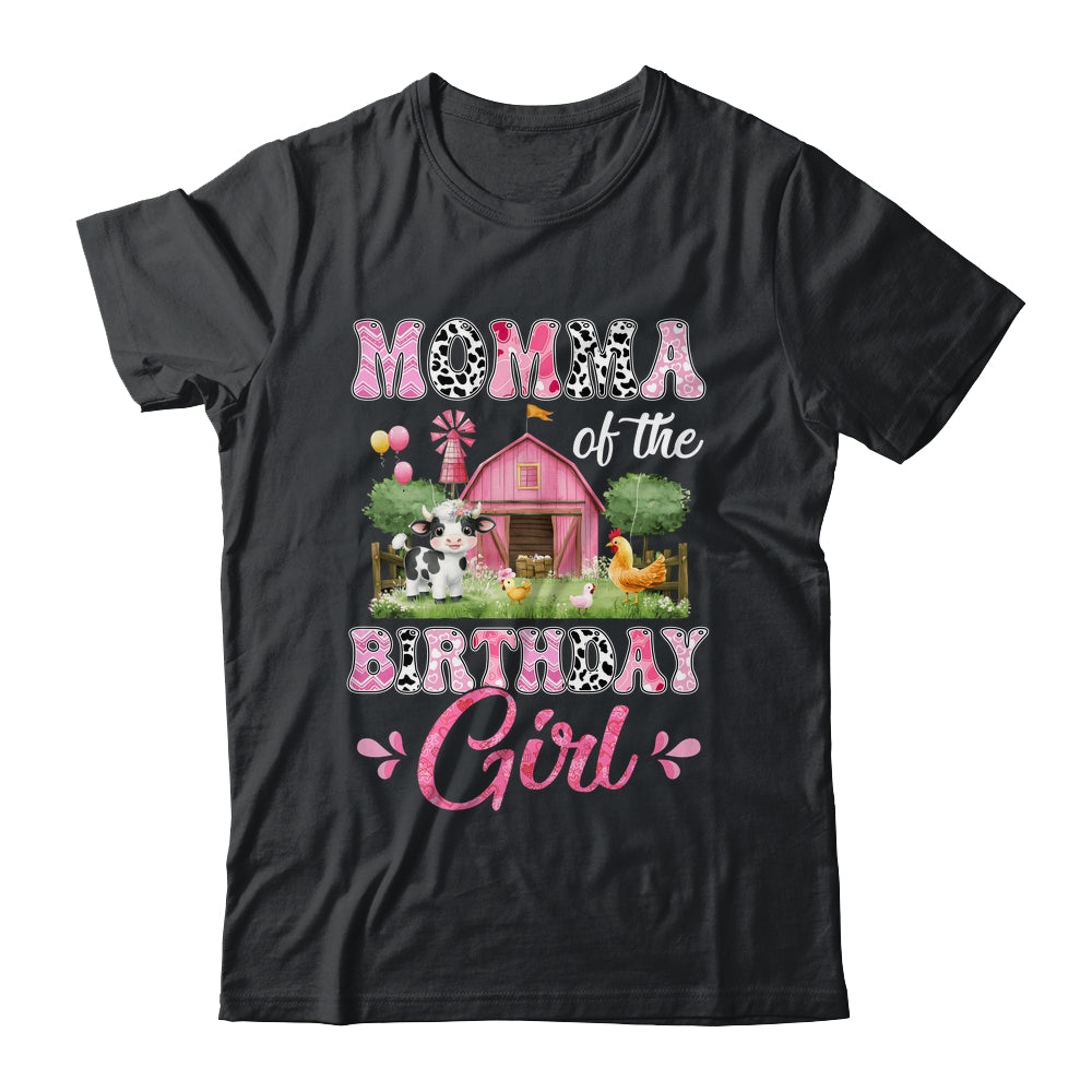 Momma Of The Birthday Girl 1st Birthday Cow Farm Family Shirt & Hoodie | siriusteestore