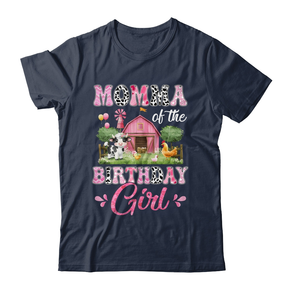 Momma Of The Birthday Girl 1st Birthday Cow Farm Family Shirt & Hoodie | siriusteestore