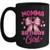 Momma Of The Birthday Girl Coquette Bow Matching Family Mug | siriusteestore