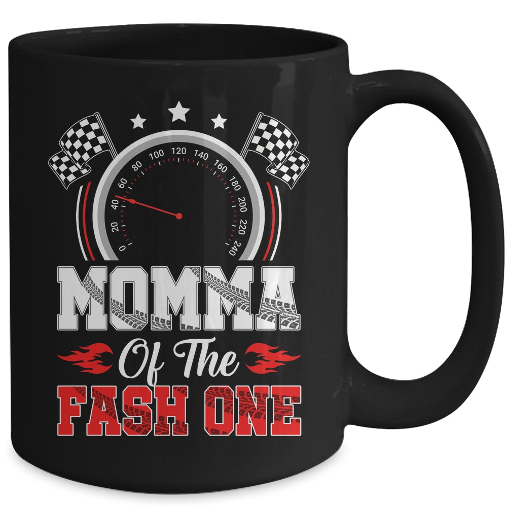 Momma Of The Fast One 1st Birthday Racing Car Family Mug | siriusteestore