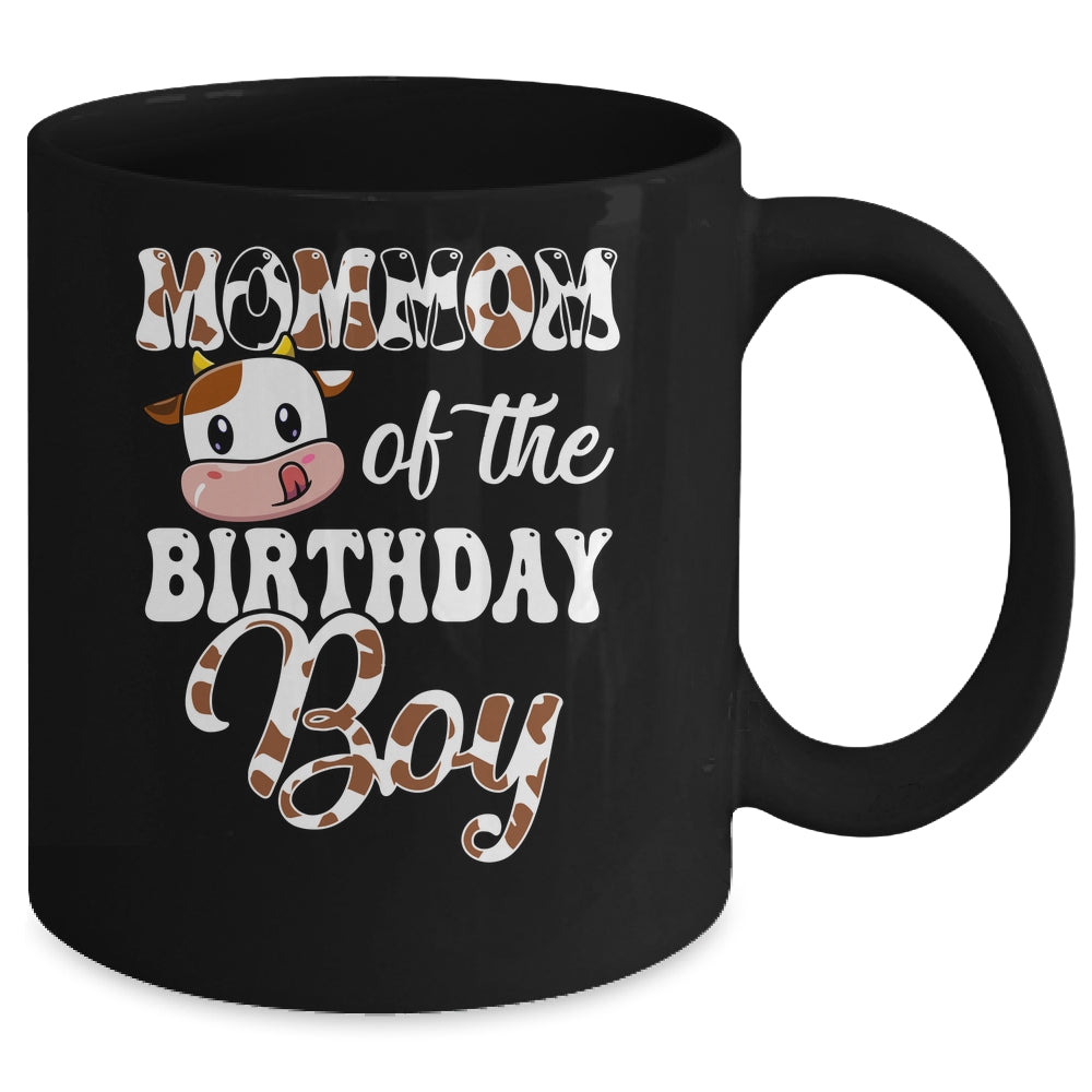 Mommom Of The Birthday Boy Cow Farm 1st Birthday Boy Mug | siriusteestore