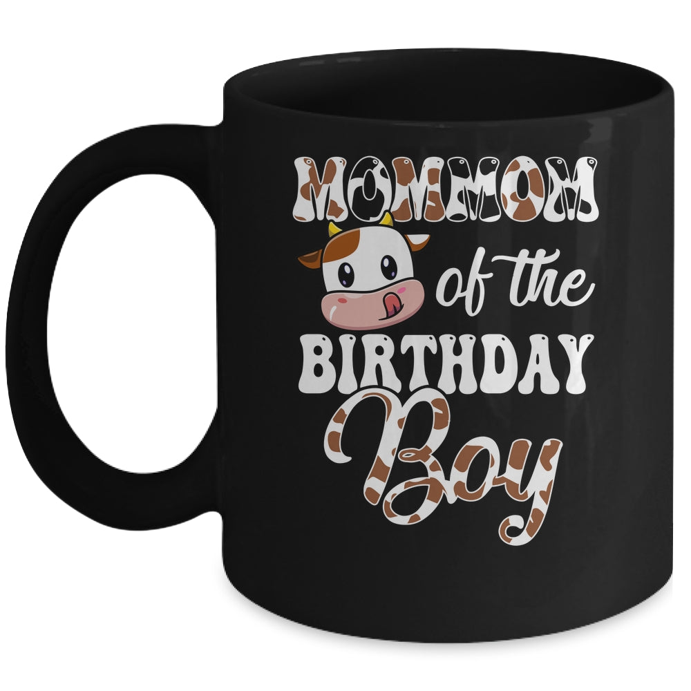 Mommom Of The Birthday Boy Cow Farm 1st Birthday Boy Mug | siriusteestore