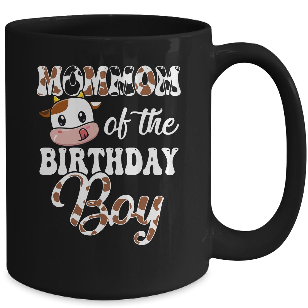 Mommom Of The Birthday Boy Cow Farm 1st Birthday Boy Mug | siriusteestore