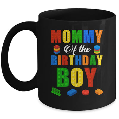 Mommy Birthday Boy Master Builder Building Bricks Blocks Mug | siriusteestore