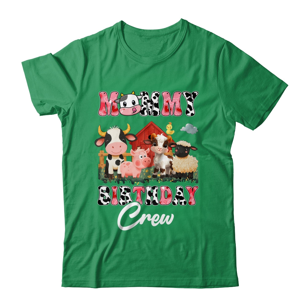 Mommy Birthday Crew Farm Cow Birthday Boy Girl Family Shirt & Hoodie | siriusteestore