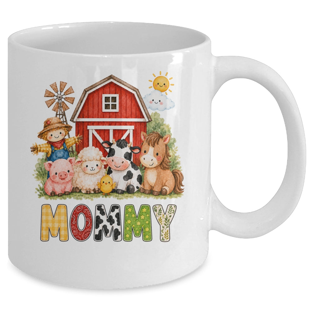 Mommy Farm Cow 1St Birthday Girl Boy Matching Family Mug | siriusteestore