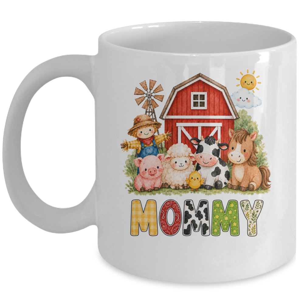 Mommy Farm Cow 1St Birthday Girl Boy Matching Family Mug | siriusteestore