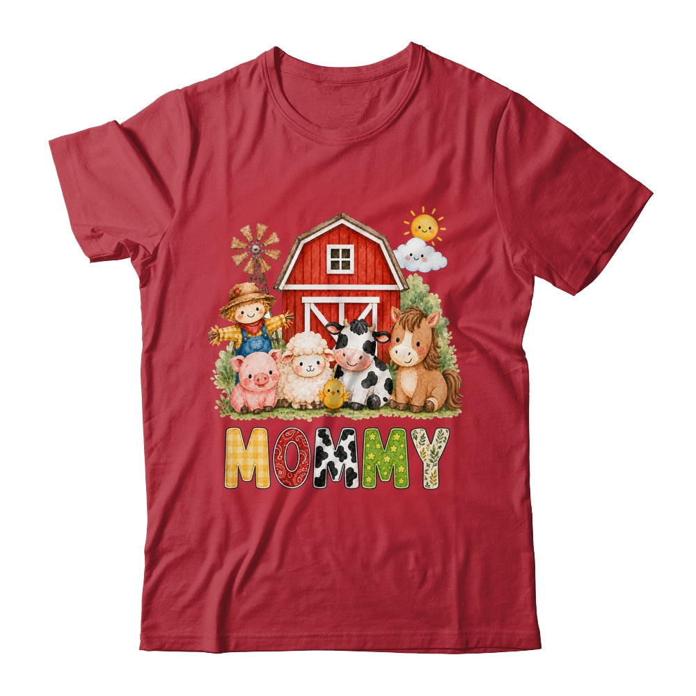 Mommy Farm Cow 1St Birthday Girl Boy Matching Family Shirt & Hoodie | siriusteestore