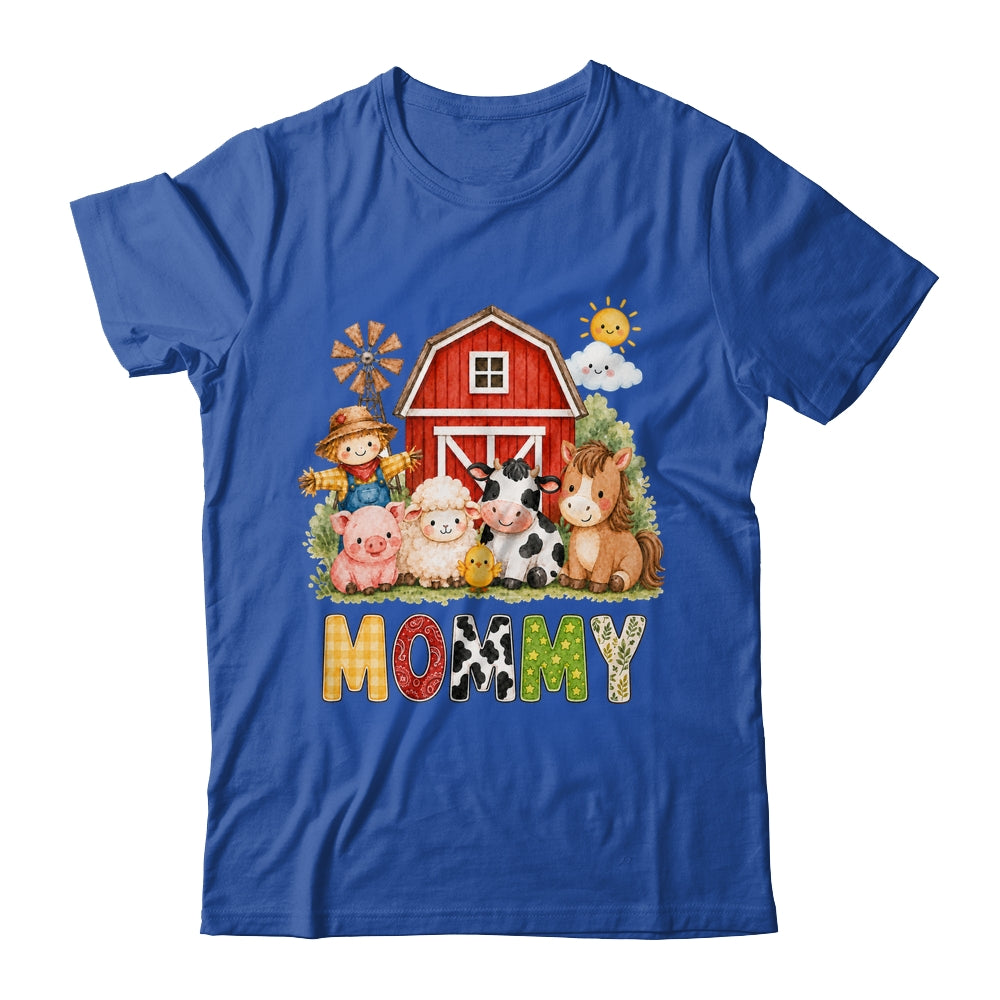 Mommy Farm Cow 1St Birthday Girl Boy Matching Family Shirt & Hoodie | siriusteestore