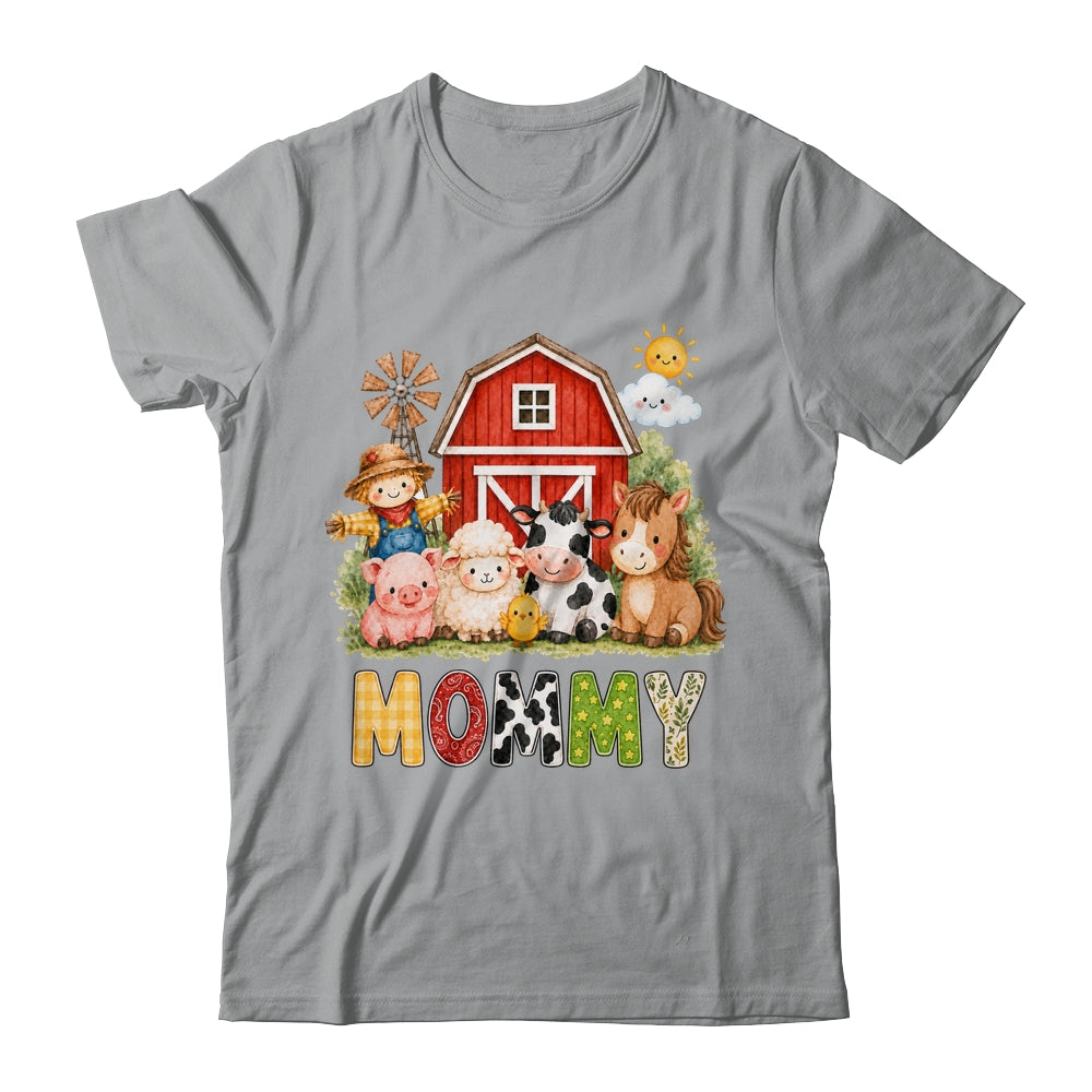 Mommy Farm Cow 1St Birthday Girl Boy Matching Family Shirt & Hoodie | siriusteestore