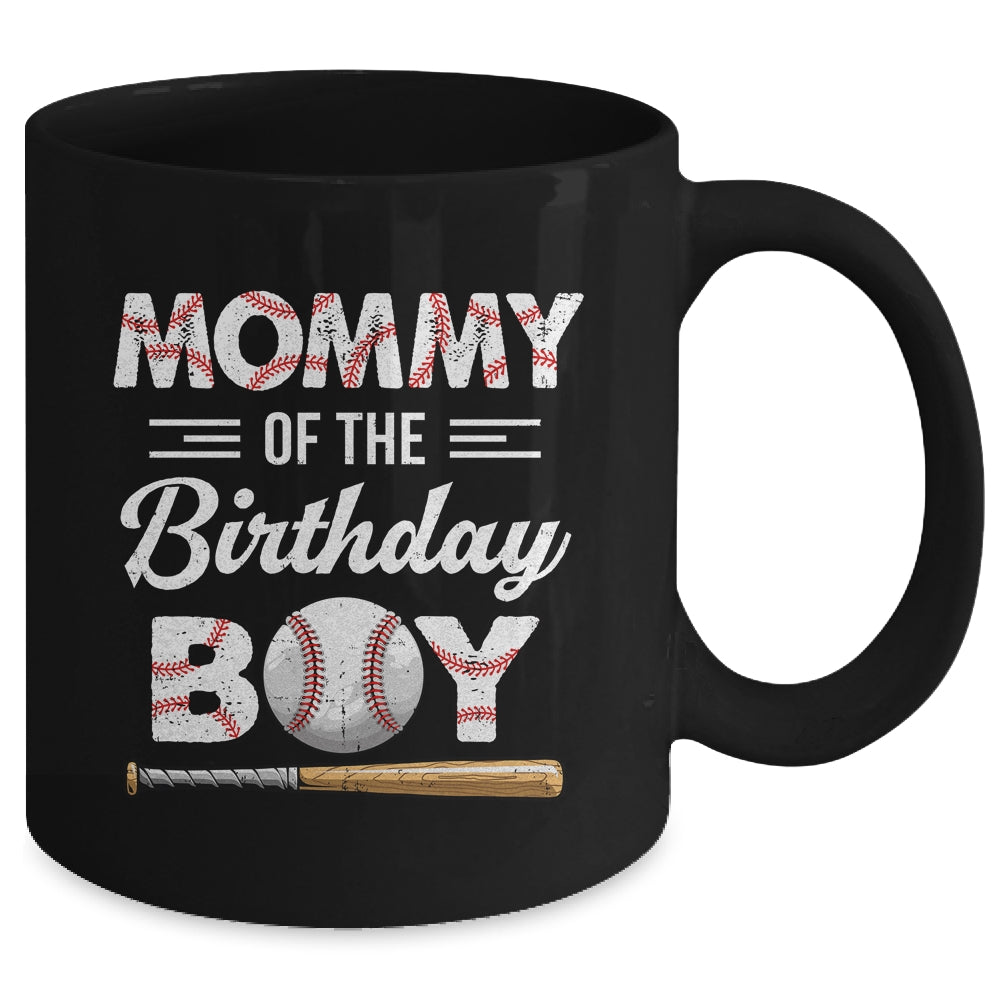 Mommy Of The Birthday Boy Baseball Matching Family Party Mug | siriusteestore