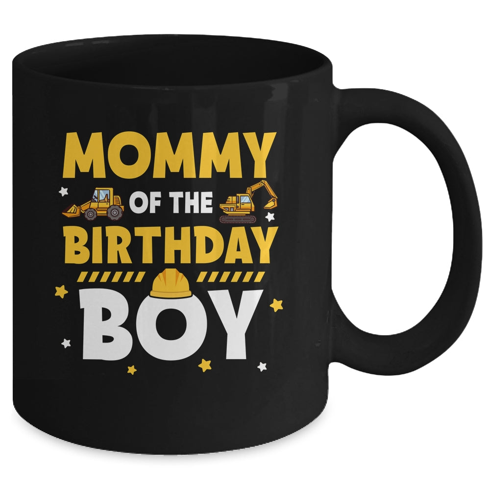 Mommy Of The Birthday Boy Construction Worker Family Party Mug | siriusteestore