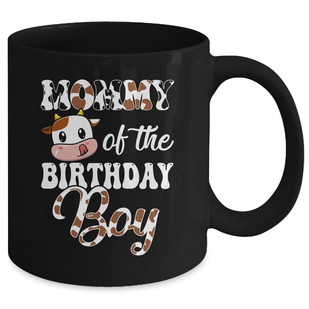 Mommy Of The Birthday Boy Cow Farm 1st Birthday Boy Mug | siriusteestore