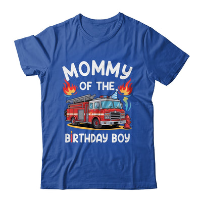 Mommy Of The Birthday Boy Fire Truck Firefighter 1st Party Shirt & Hoodie | siriusteestore